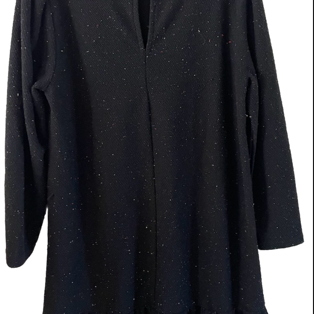 Loft Womens Size M sweater dress Speckled Knit Flounce - Picture 4 of 6